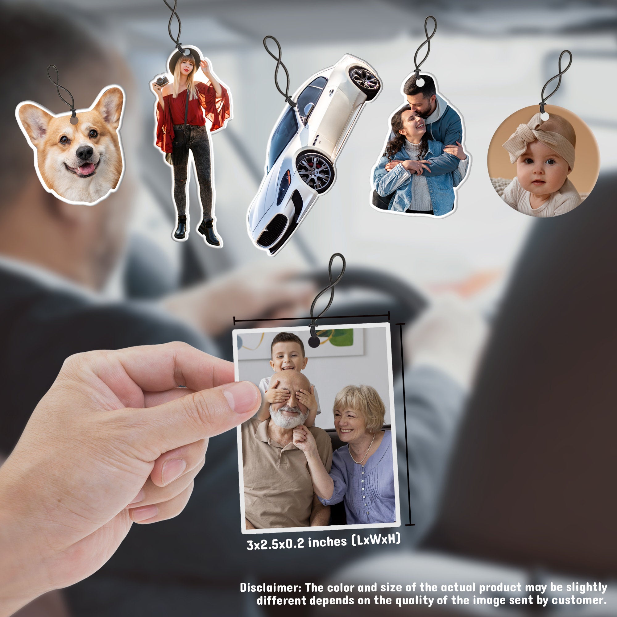 Personalized Photo Car Air Freshener Photo Printed Air Freshener