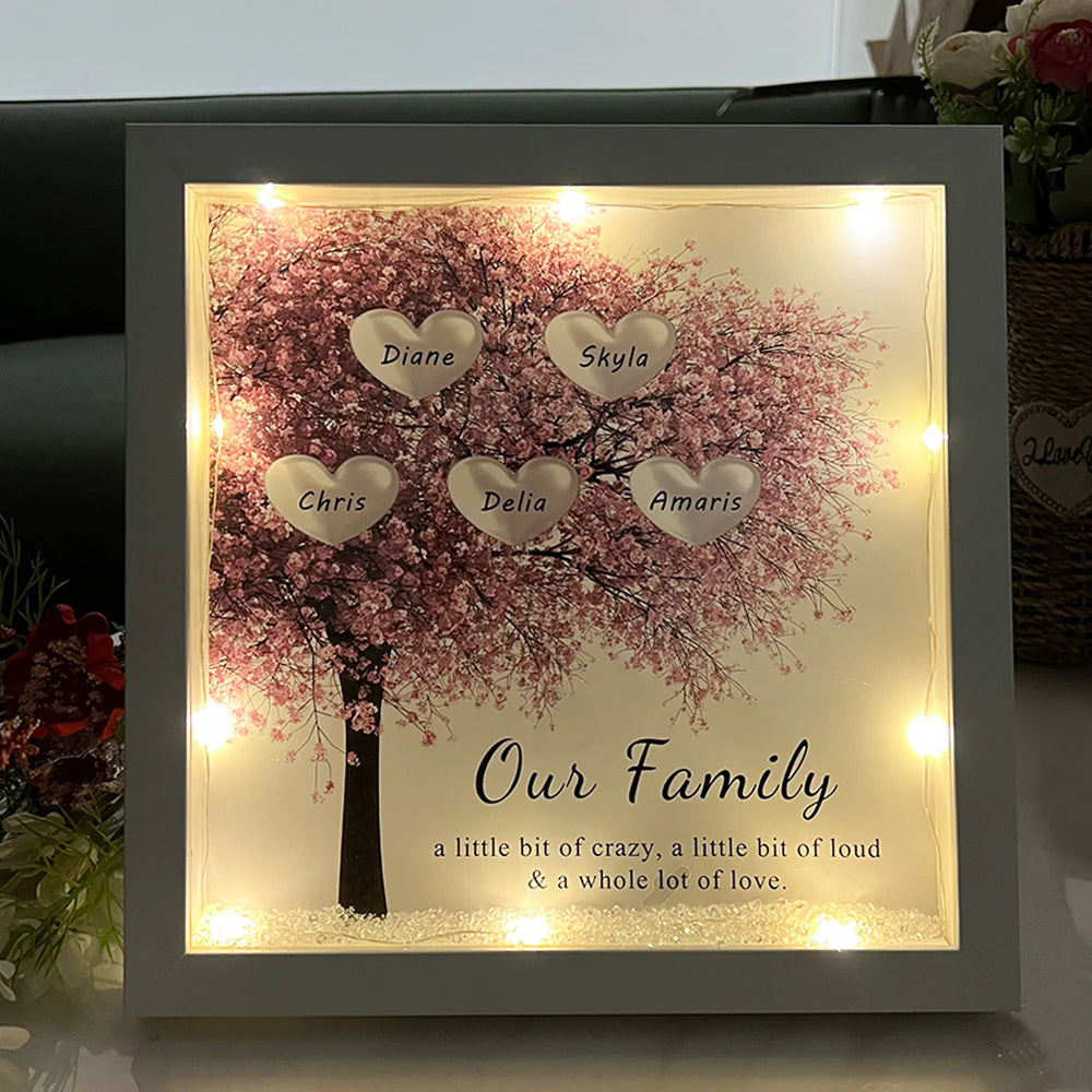 Custom Family/Mom/Grandma Tree Heart Frame For Mother's Day