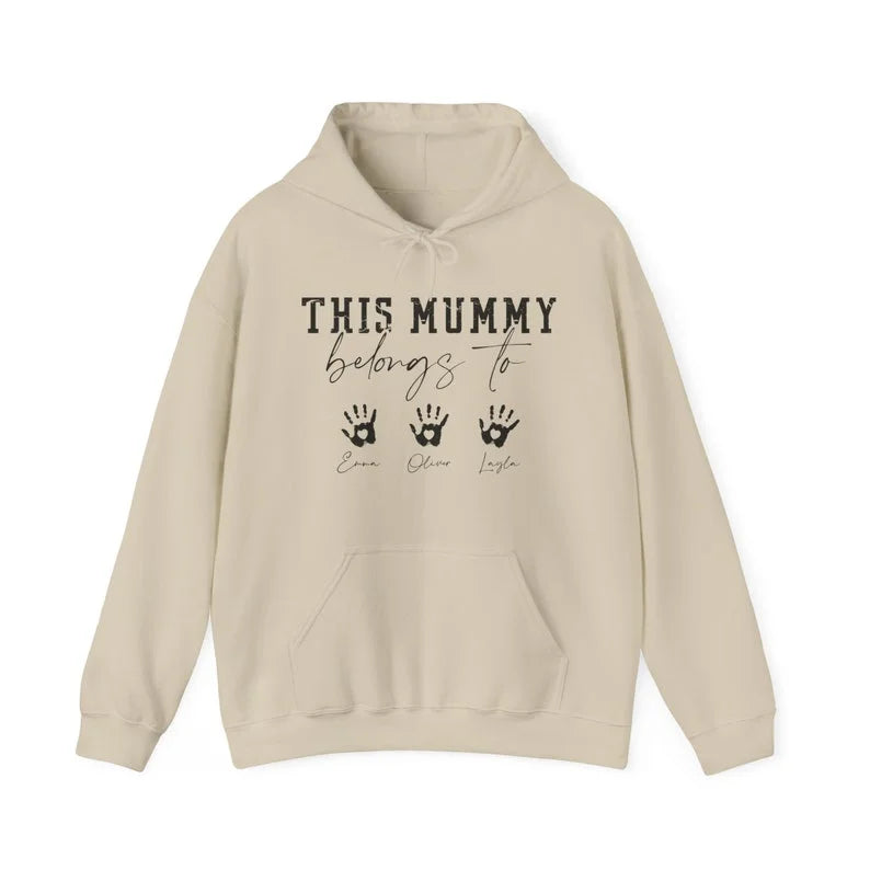 This Mummy Belongs, custom mom hoodie, mothers days gift, mummy hoodie, custom mama hoodie, mama hoodie, gift mother days, cute mama hoodie