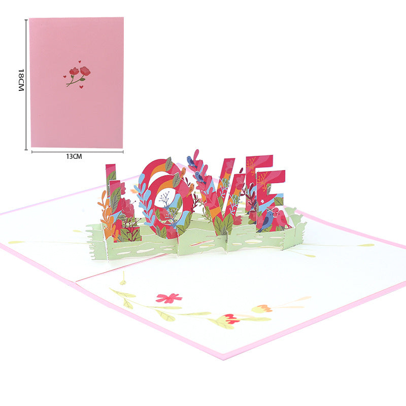 Valentine's Day LOVE 3D Card