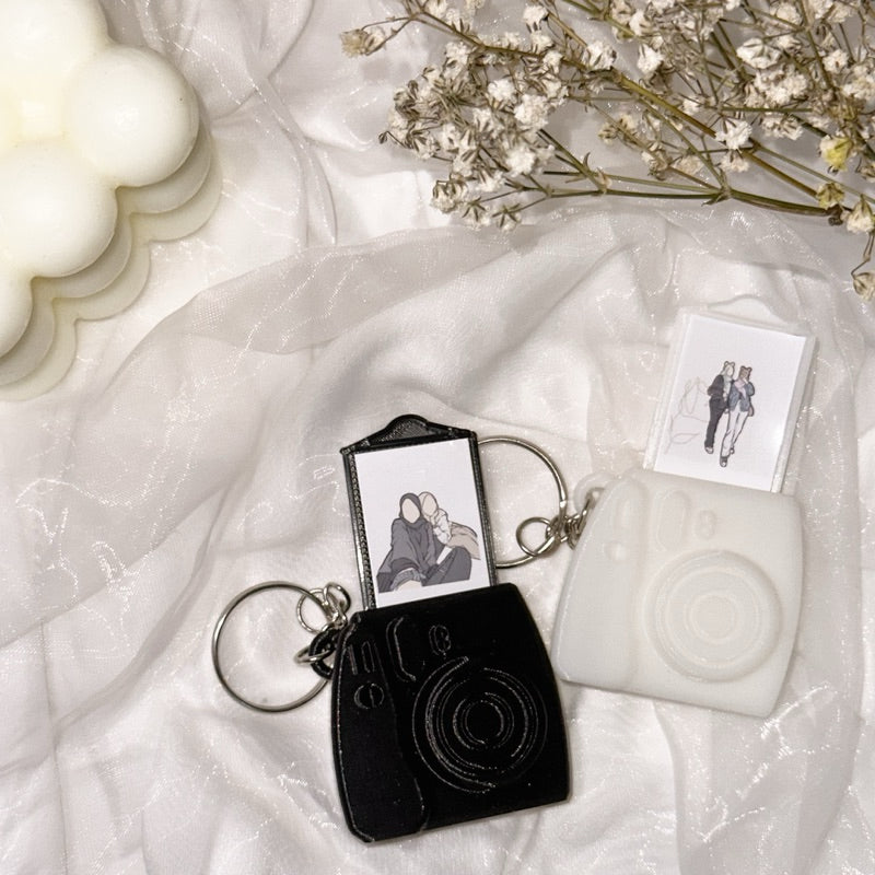 Custom Photo Mini Camera Keychain | anniversary | gift for him her