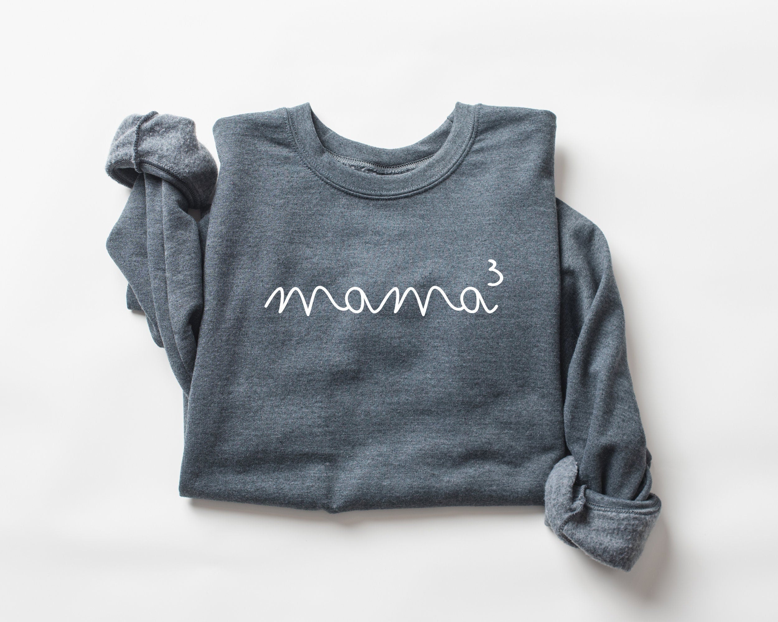 Customized 3 kids mom sweatshirts, gifts for the third baby, customized mom sweatshirts with the number of kids' names