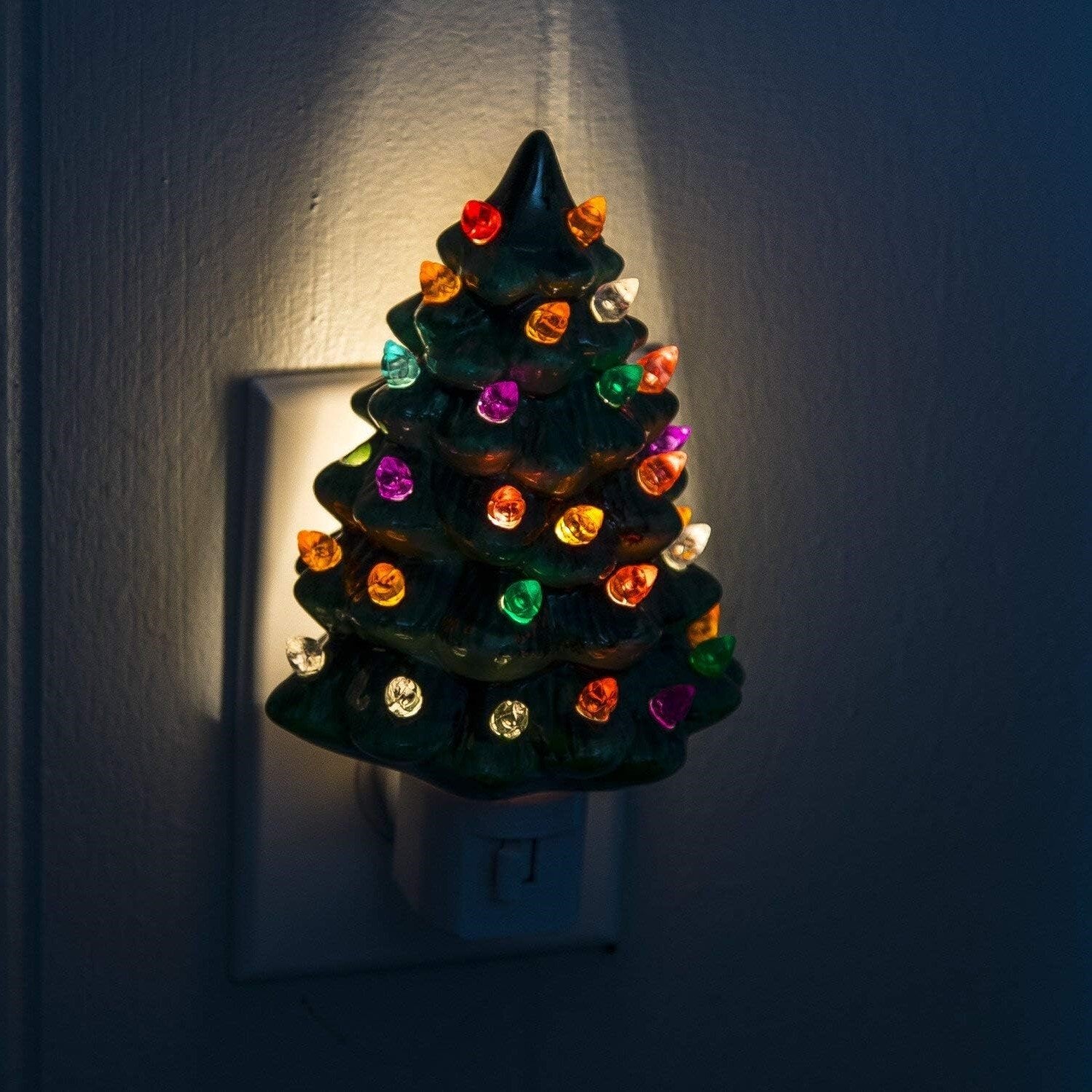 🎅Christmas Hot Sale-🎄Christmas Ceramic Tree Night Light✨