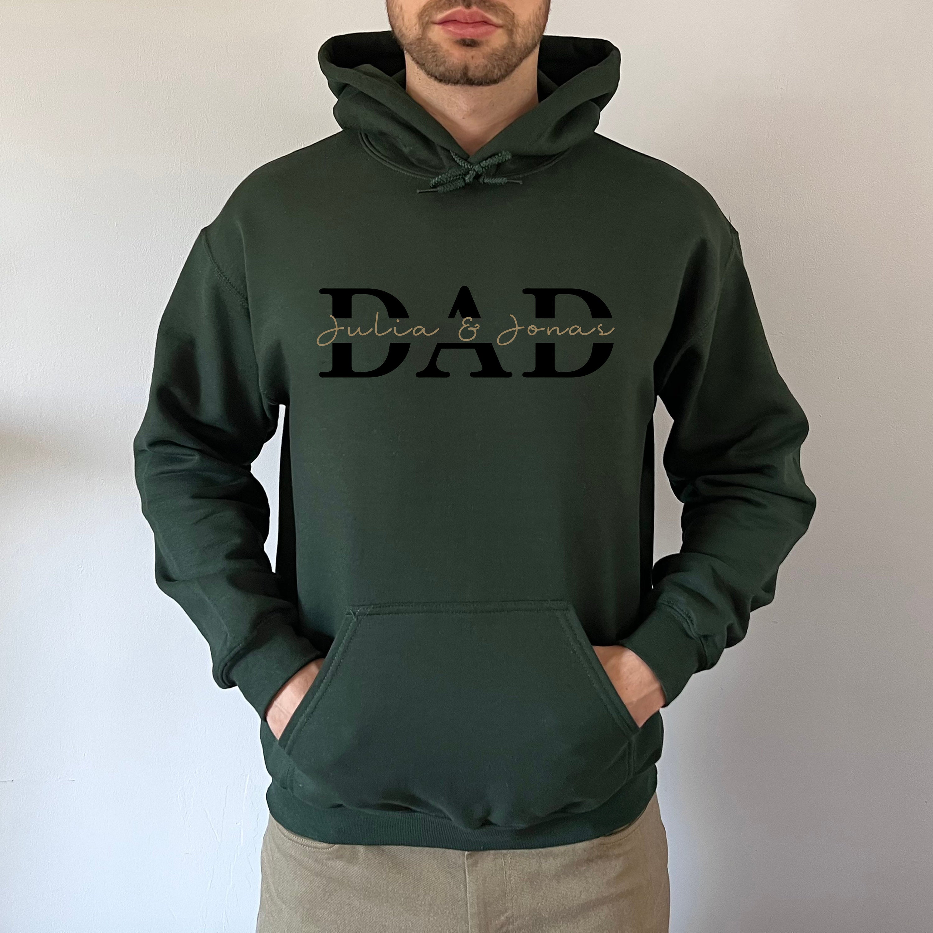 Dad Hoodie Personalized, Father T-Shirt Gift, Cool Dad Printing/Embroidery Sweatshirt