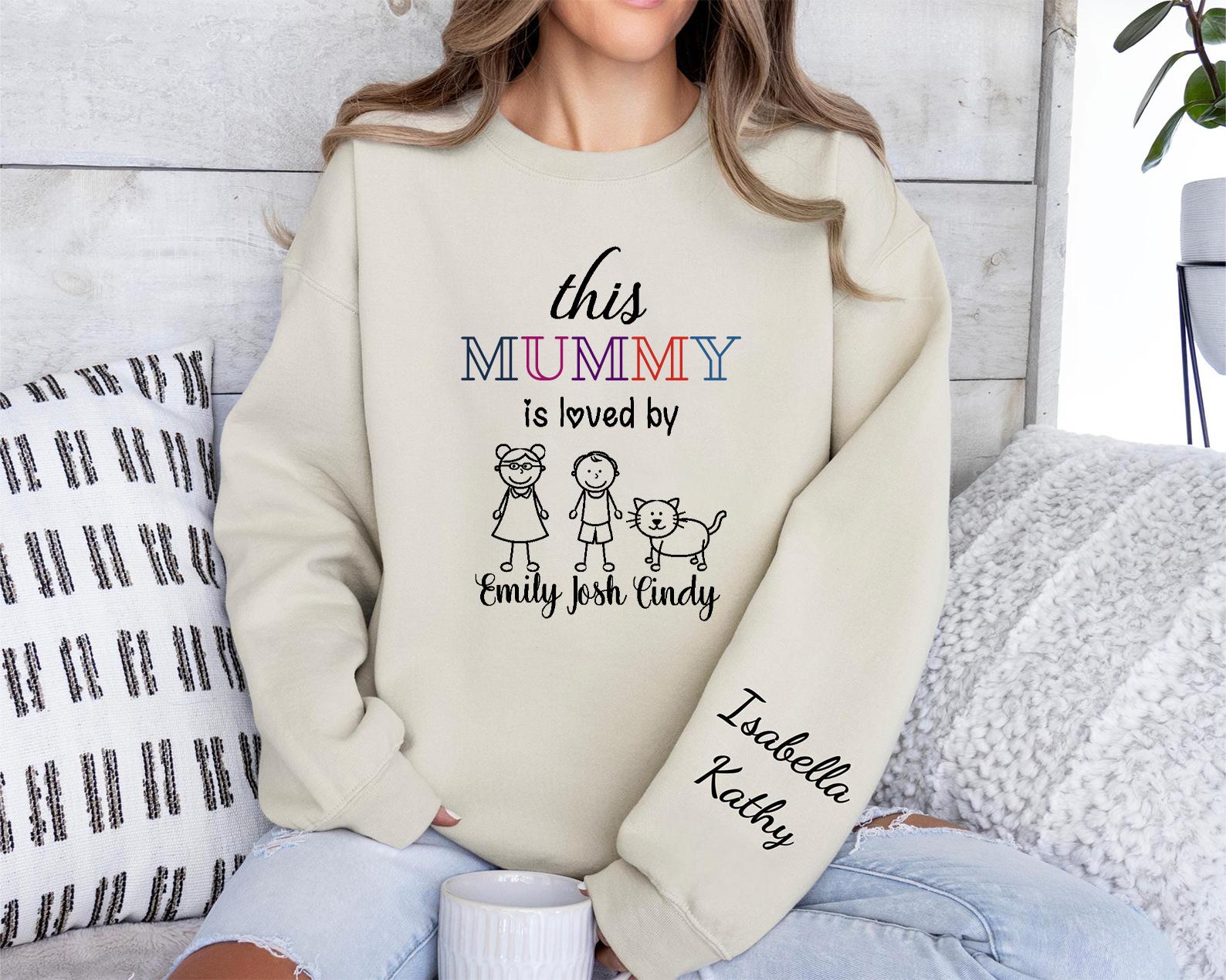 Personalzied This MUM Is Loved By Shirt With Cartoon & Name