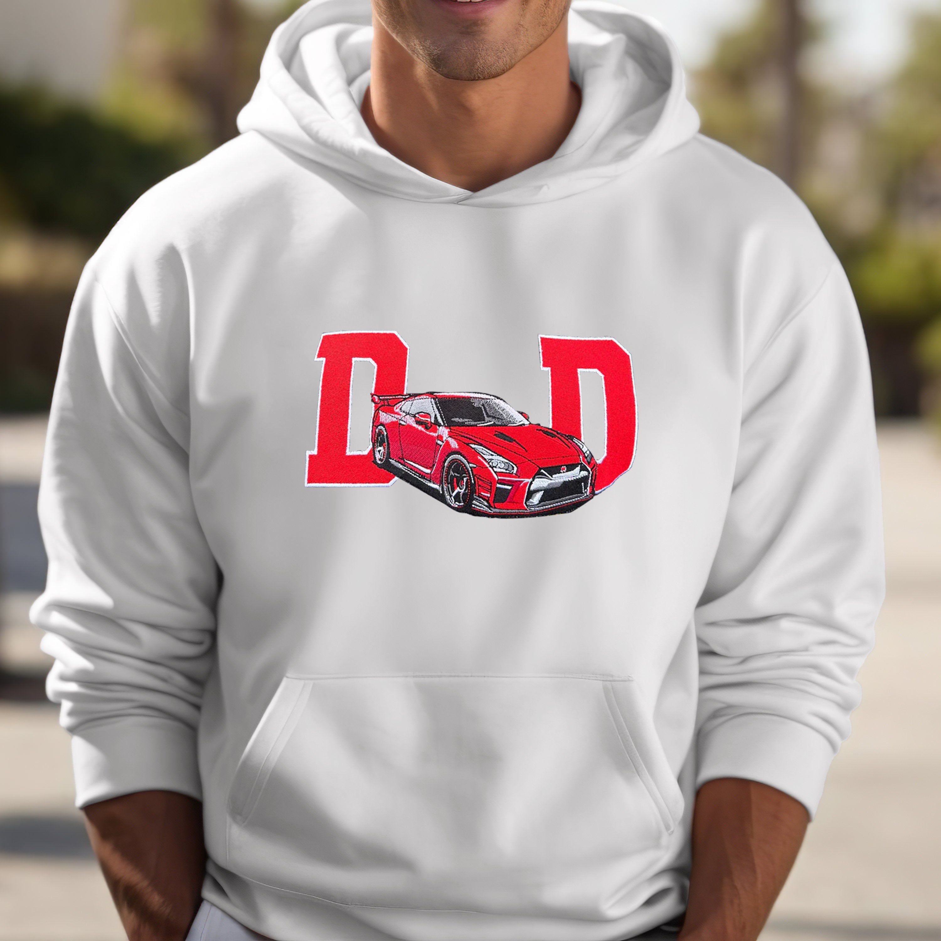 Dad Car Full Colorful Embroidered Sweatshirt - Father's Day Gift