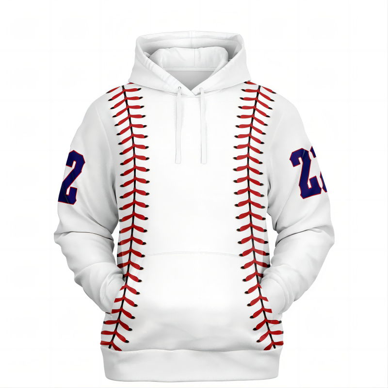 Personalizable Baseball Stitches Hoodie