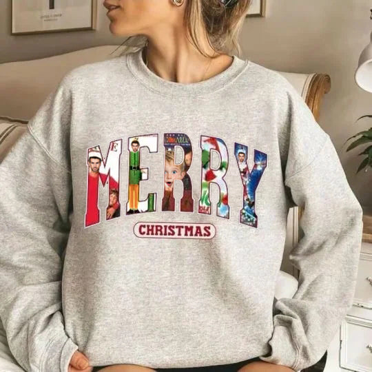 Merry Christmas - Christmas Movie Character Sweatshirt