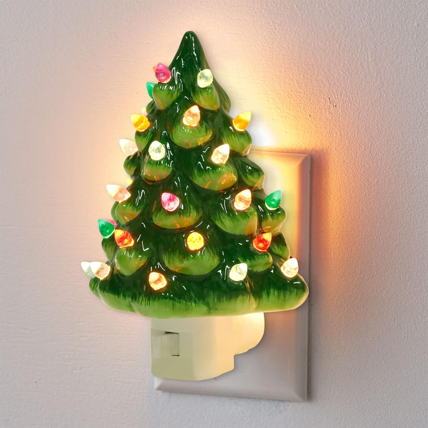 🎅Christmas Hot Sale-🎄Christmas Ceramic Tree Night Light✨