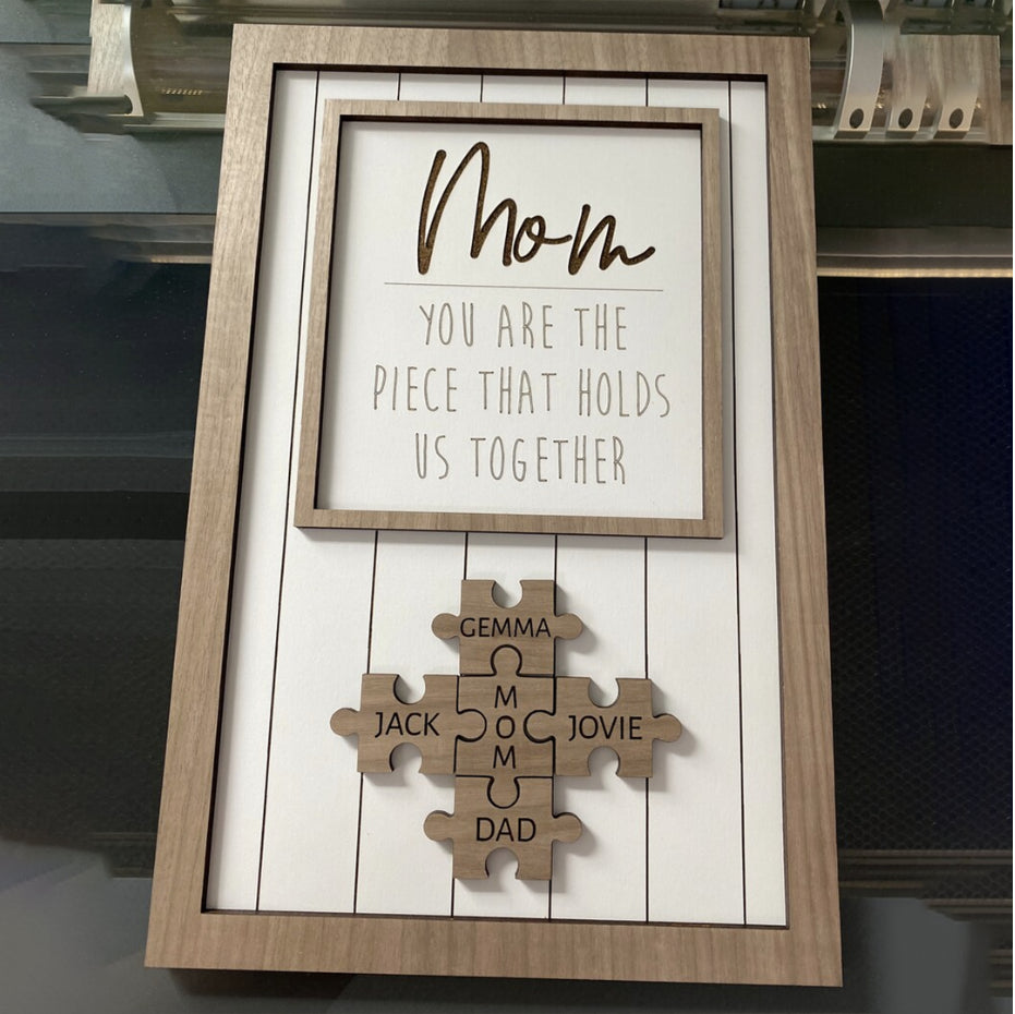 Wonderful personalized Wooden Puzzle Sign (Customized free)