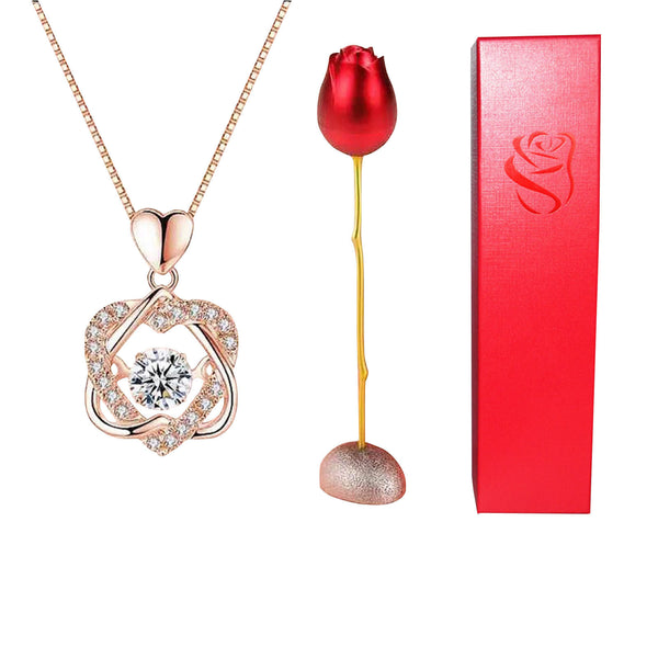 Eternal Rose - W/ Surprise Necklace