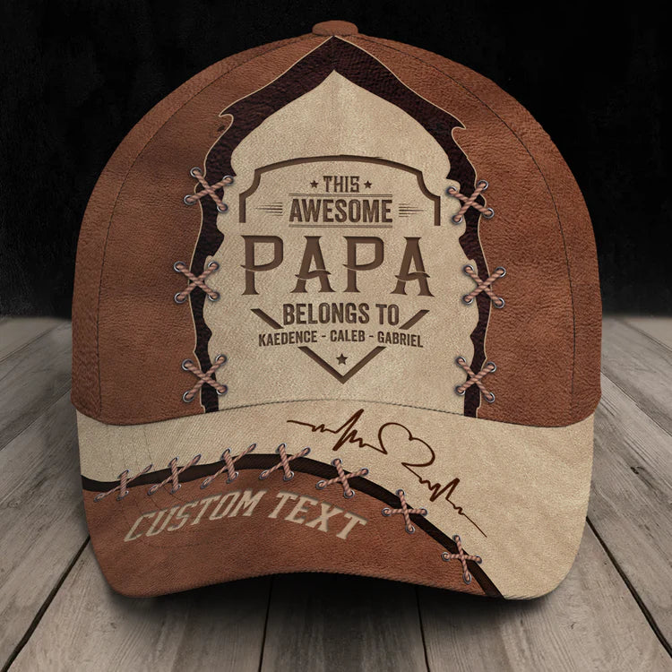 Custom this awesome papa belongs to Classic Cap