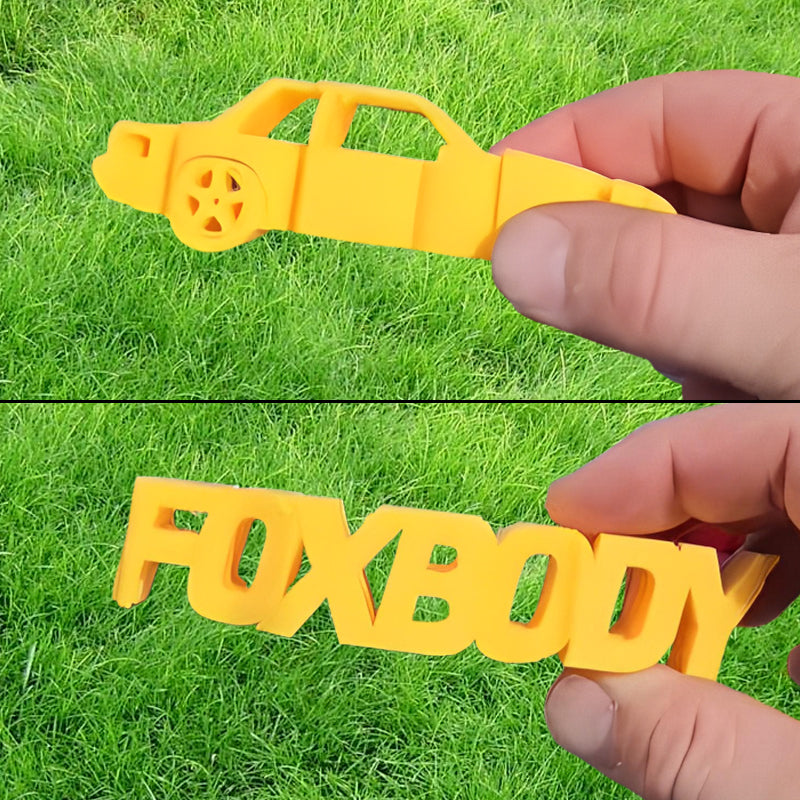 3D Car Flip Art Model, 3D Printed Two Face Model