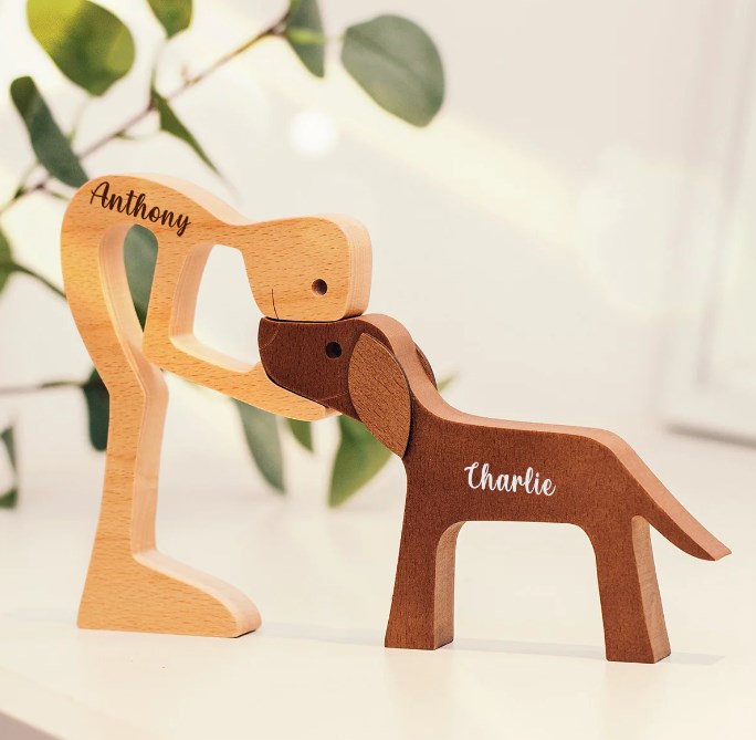 Personalized Custom Wooden Pet Carvings - The Love Between You And Your Pet