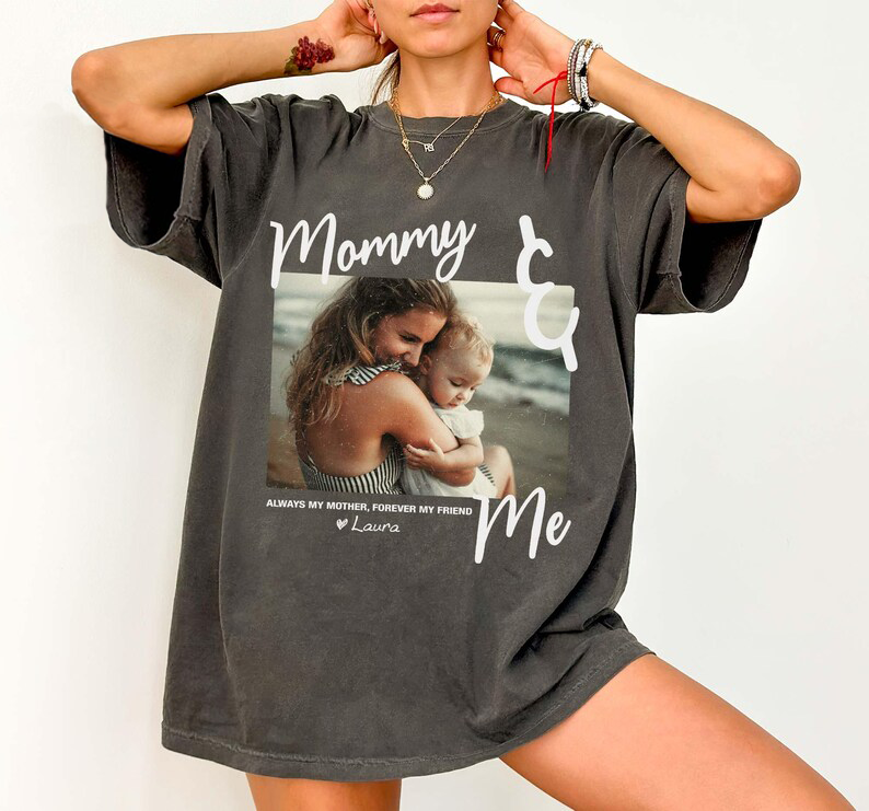 Custom Mom Photo Shirt Mother's Day Gift