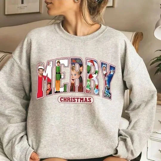 Merry Christmas - Christmas Movie Character Sweatshirt