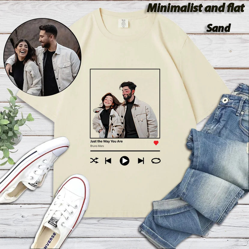 Klamay™ Custom Pixar Portrait Shirt Family Couple Gift