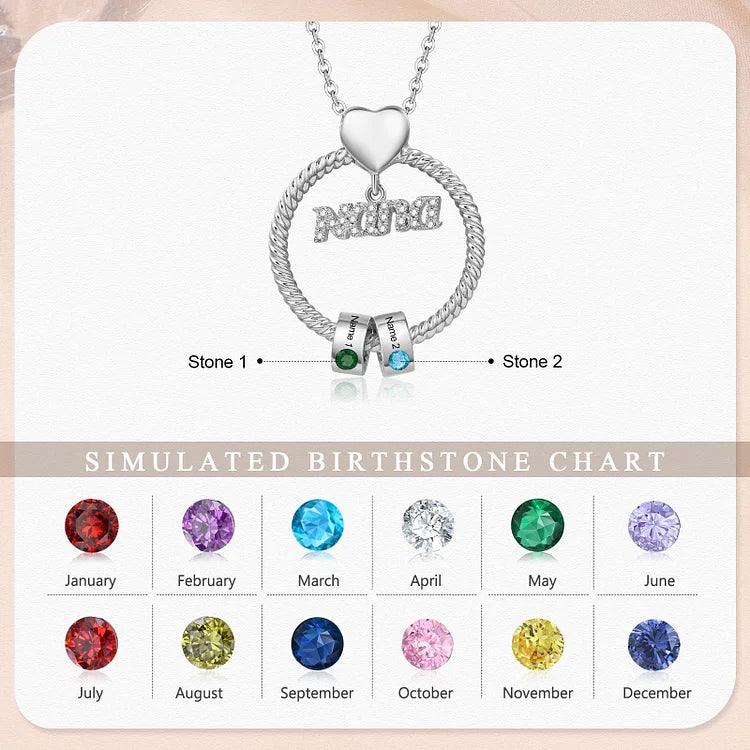 Heartfelt Necklace - Perfect Gift for Mom (Customized free)