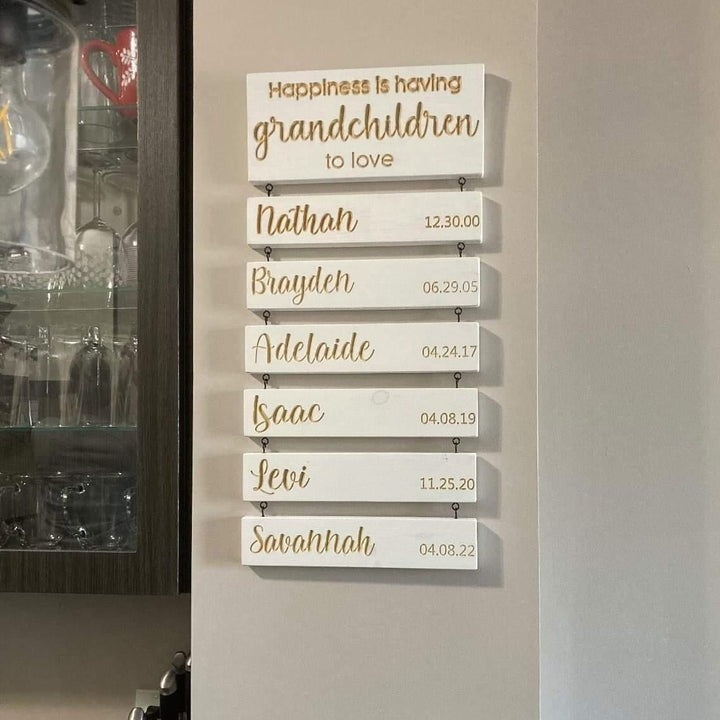 Grandkids Hanging Decor Sign