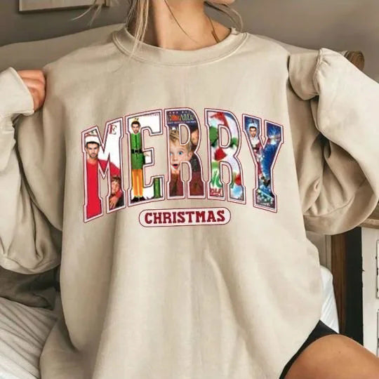 Merry Christmas - Christmas Movie Character Sweatshirt