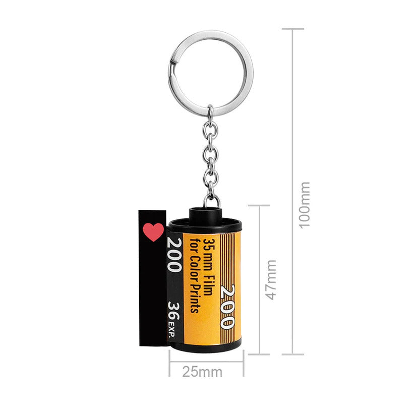 💖Custom Photo Camera Film Roll Keychain Gift Picture Film Roll Keychain  for Husband and Wife