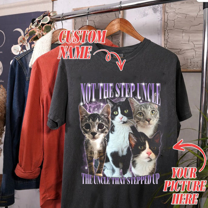 Custom Photo Vintage Tee For Pet Lover T-shirt-Sweatshirt-Hoodie