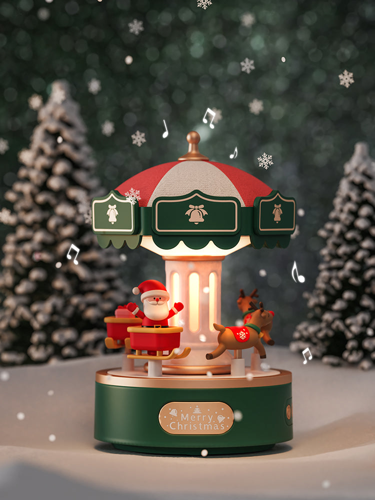 Christmas Carousel  Bluetooth Speaker  Music Box