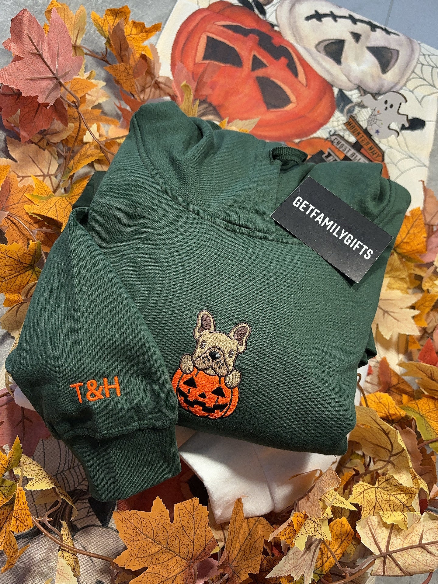 Halloween Cute Pumpkin Dog Sweatshirt / Hoodie