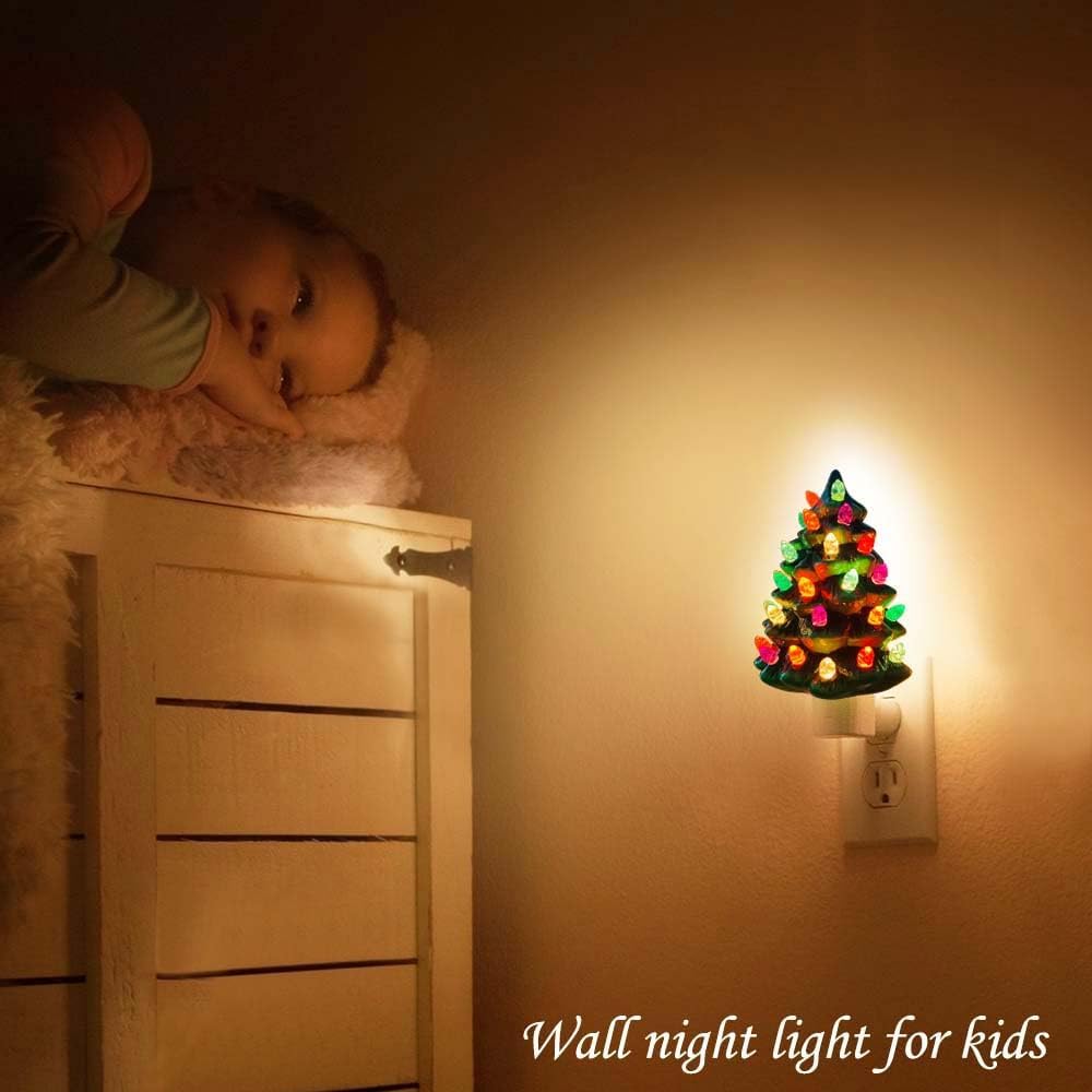 🎅Christmas Hot Sale-🎄Christmas Ceramic Tree Night Light✨