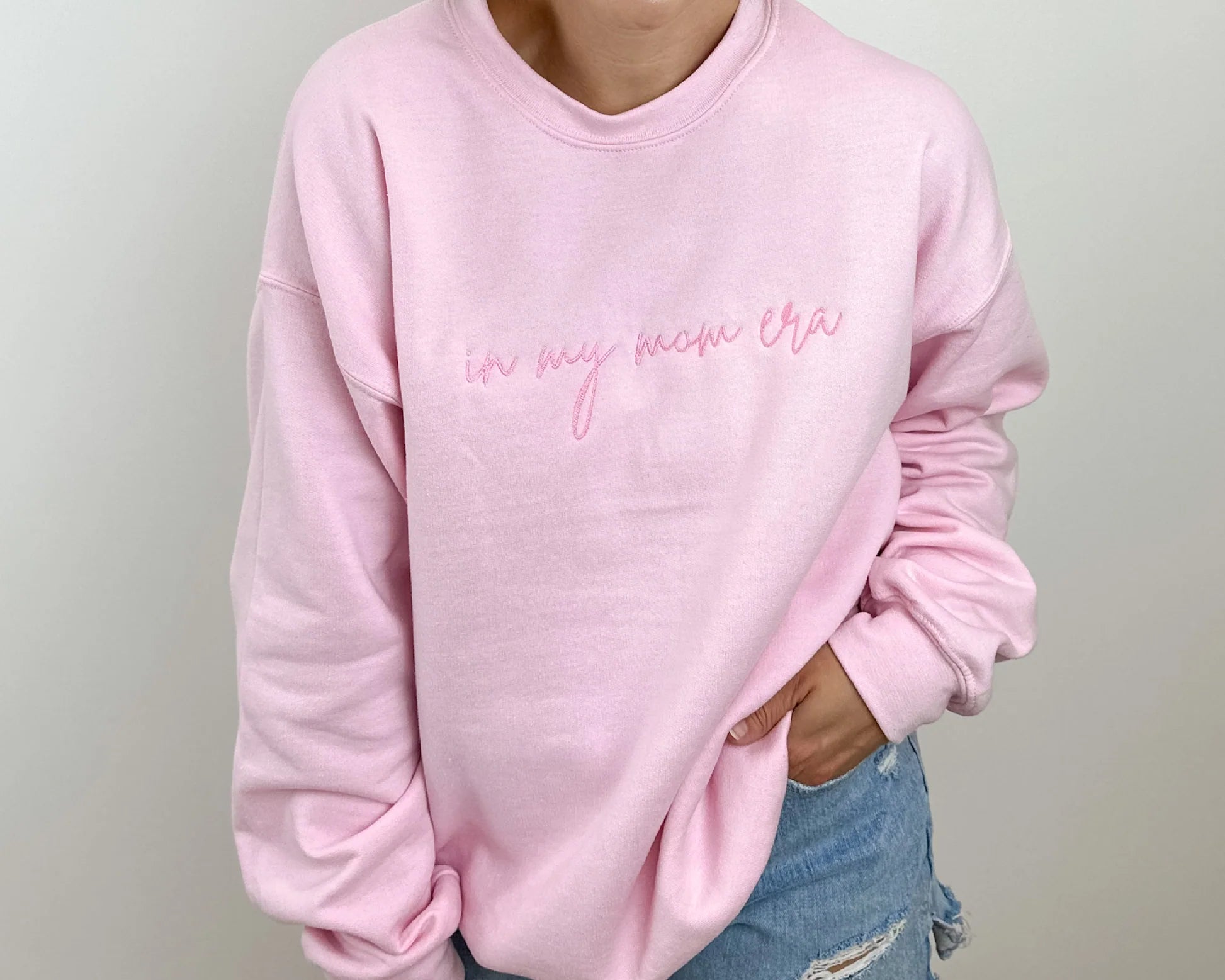 IN MY MOM ERA Embroidery/Printing Sweatshirt - Perfect Gift For Mom