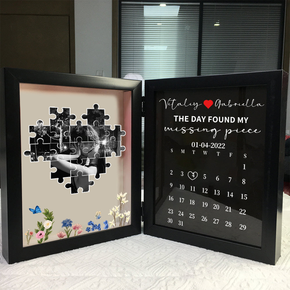 Personalized The Day I Found My Missing Piece Puzzele Photo Frame