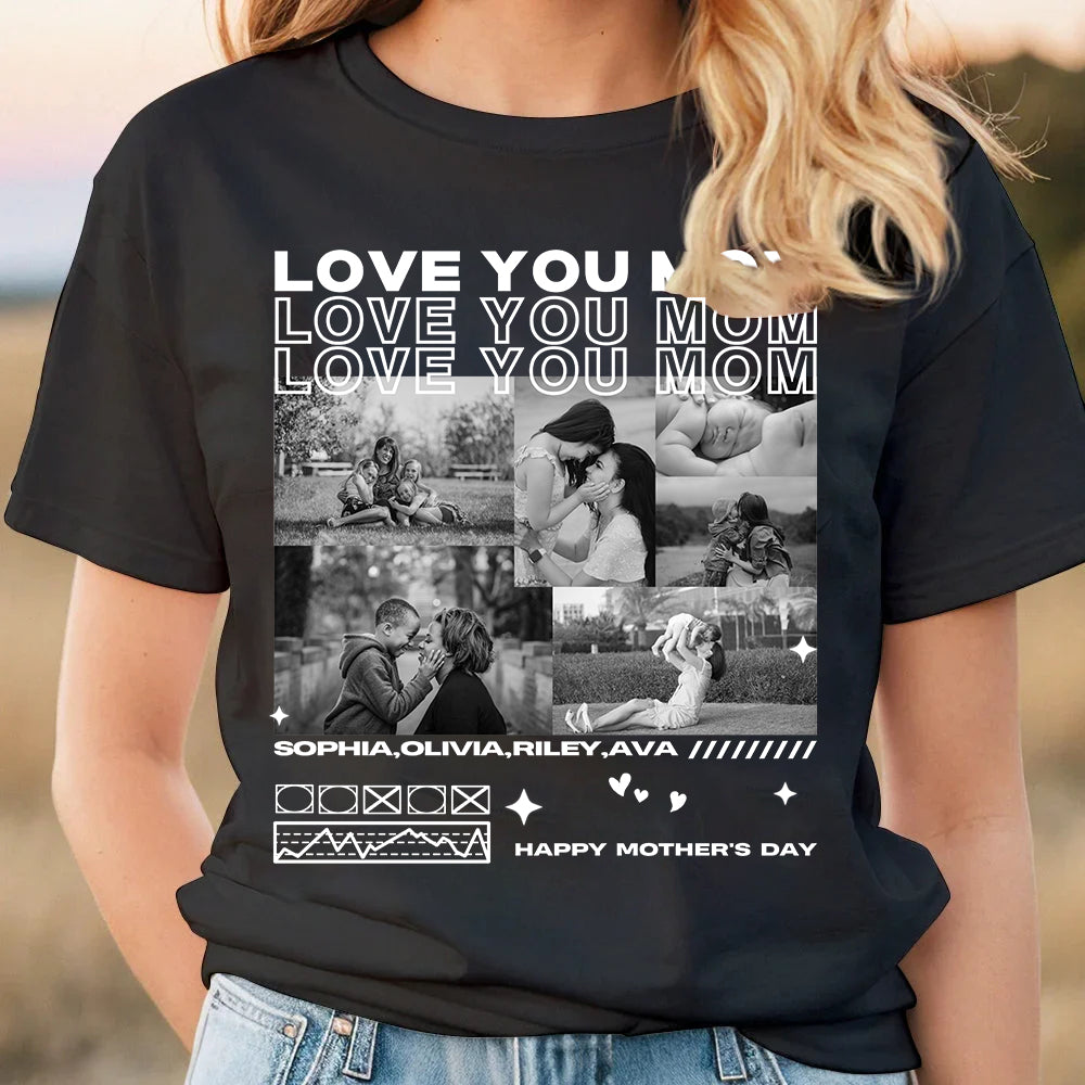 Klamay™ Unique Custom Photo Tee 💗 Crewneck 💗 Hoodie For Mother's Day Gift (Customized free)