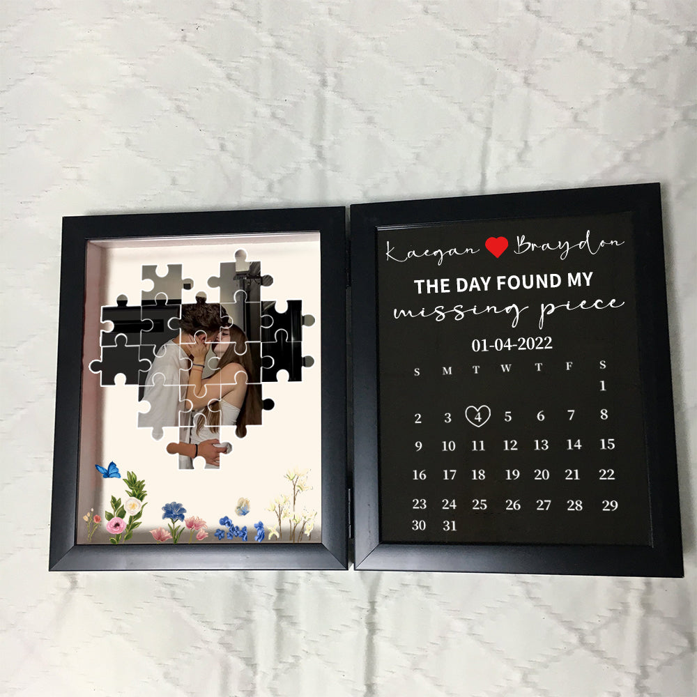 Personalized The Day I Found My Missing Piece Puzzele Photo Frame