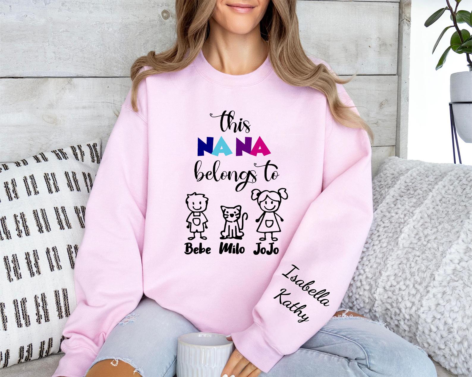 Custom THIS MUM BELONGS TO Shirt With Cartoon & Name Perfect Gift For Mom