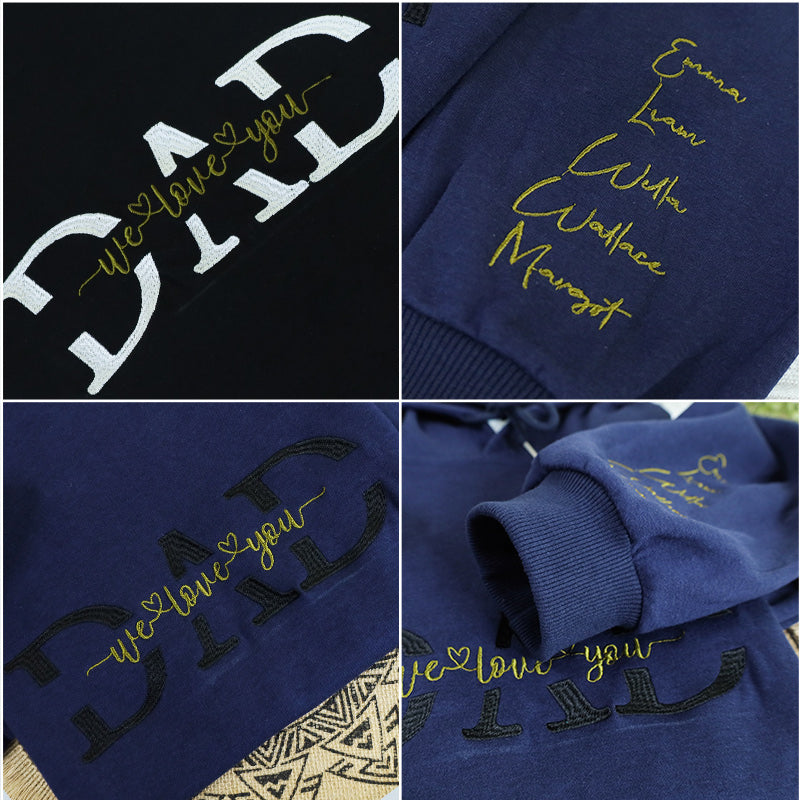 Dad Hoodie Personalized, Father T-Shirt Gift, Cool Dad Printing/Embroidery Sweatshirt