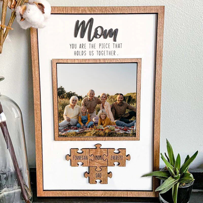 Personalised Picture And Name Sign Puzzles Pieces 🎁Mother's Day Gift (Customized free)
