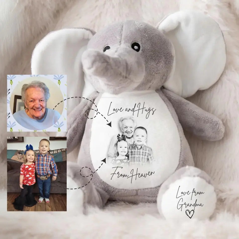 Personalised Cuddle Bear | A Heavenly Hug - Commemorate a Loved One