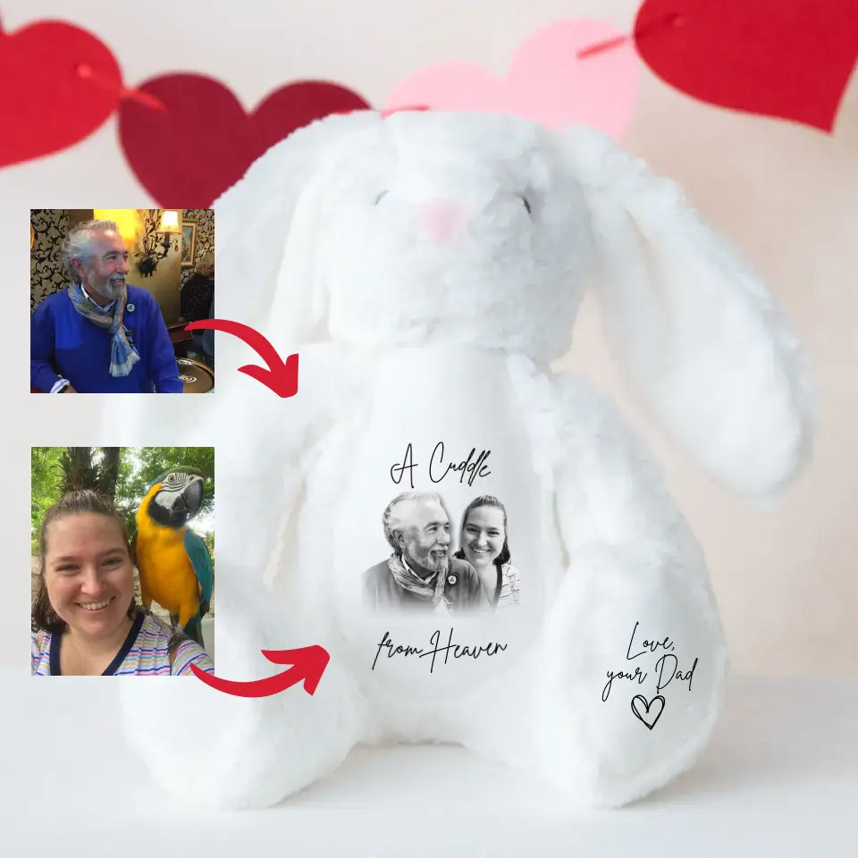 Personalised Cuddle Bear | A Heavenly Hug - Commemorate a Loved One