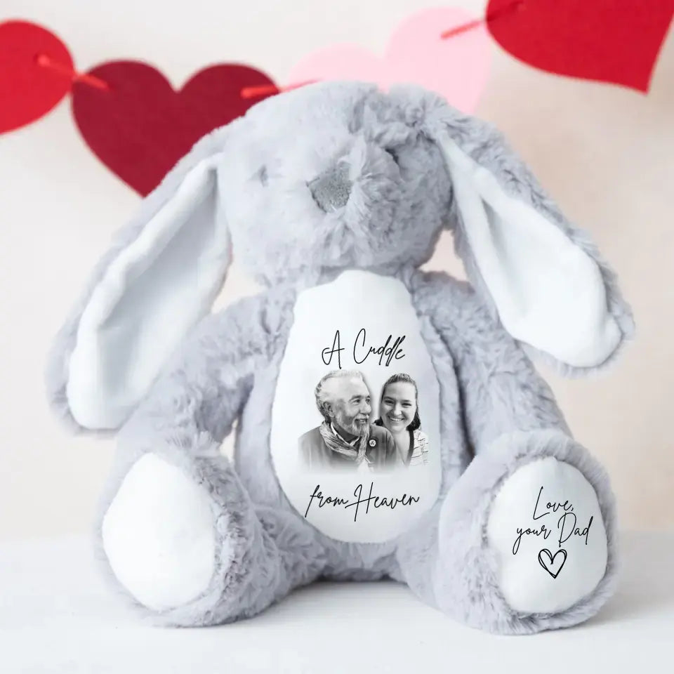 Personalised Cuddle Bear | A Heavenly Hug - Commemorate a Loved One