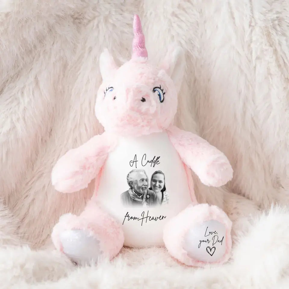 Personalised Cuddle Bear | A Heavenly Hug - Commemorate a Loved One