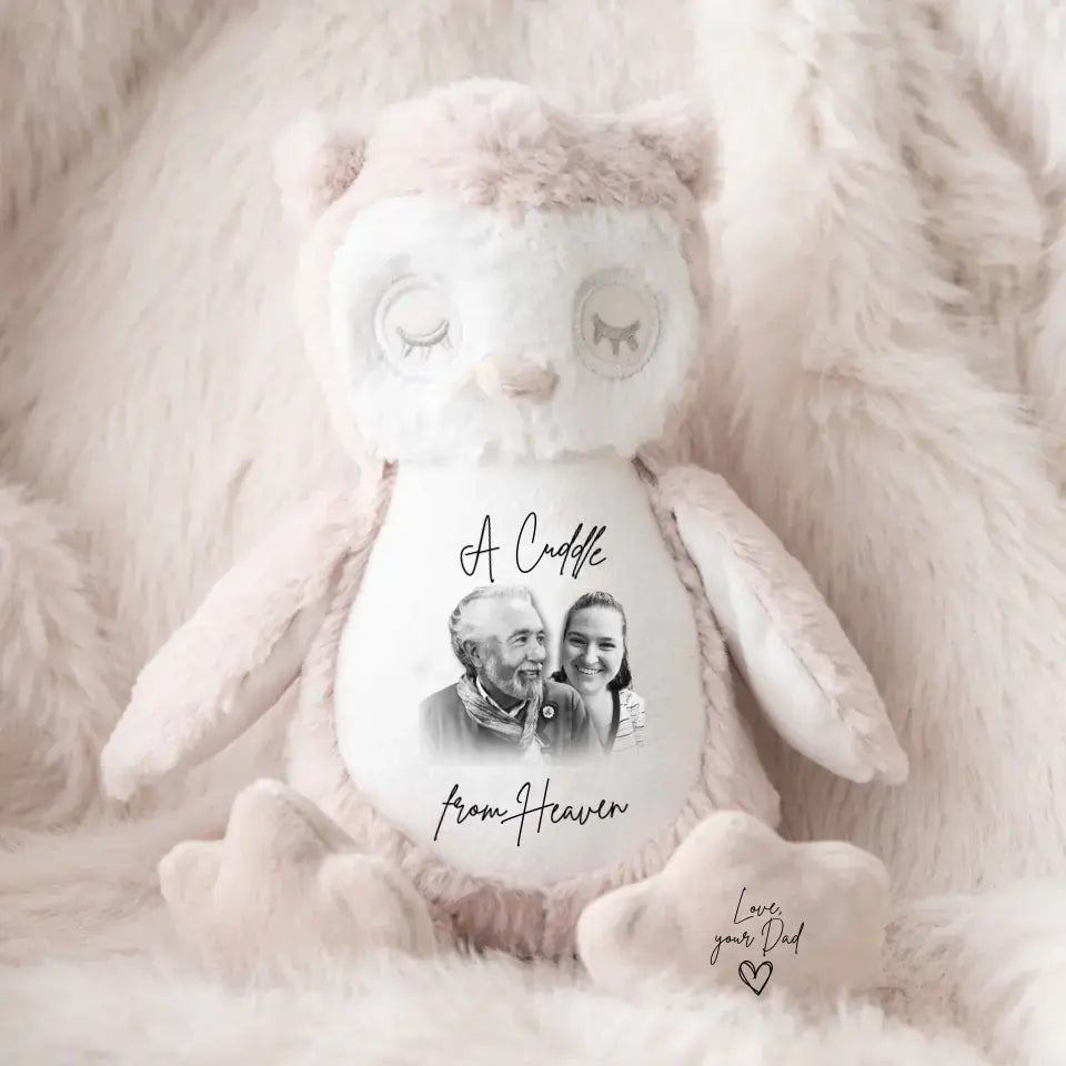 Personalised Cuddle Bear | A Heavenly Hug - Commemorate a Loved One