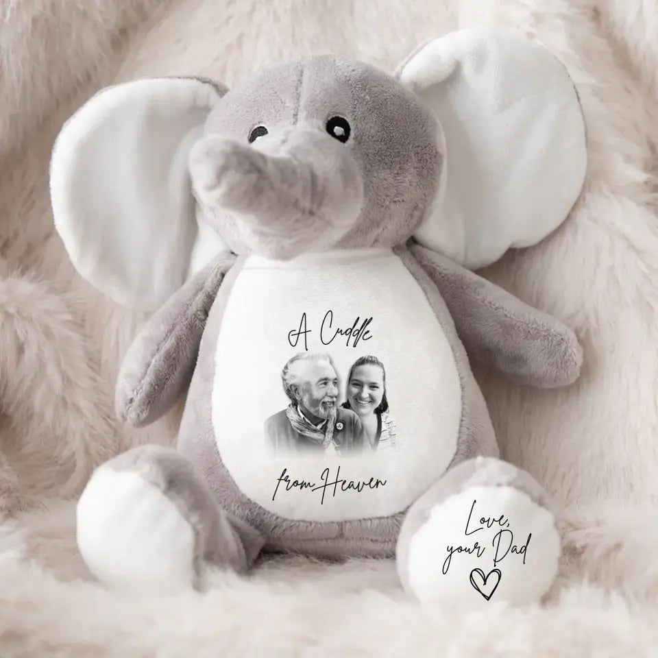 Personalised Cuddle Bear | A Heavenly Hug - Commemorate a Loved One