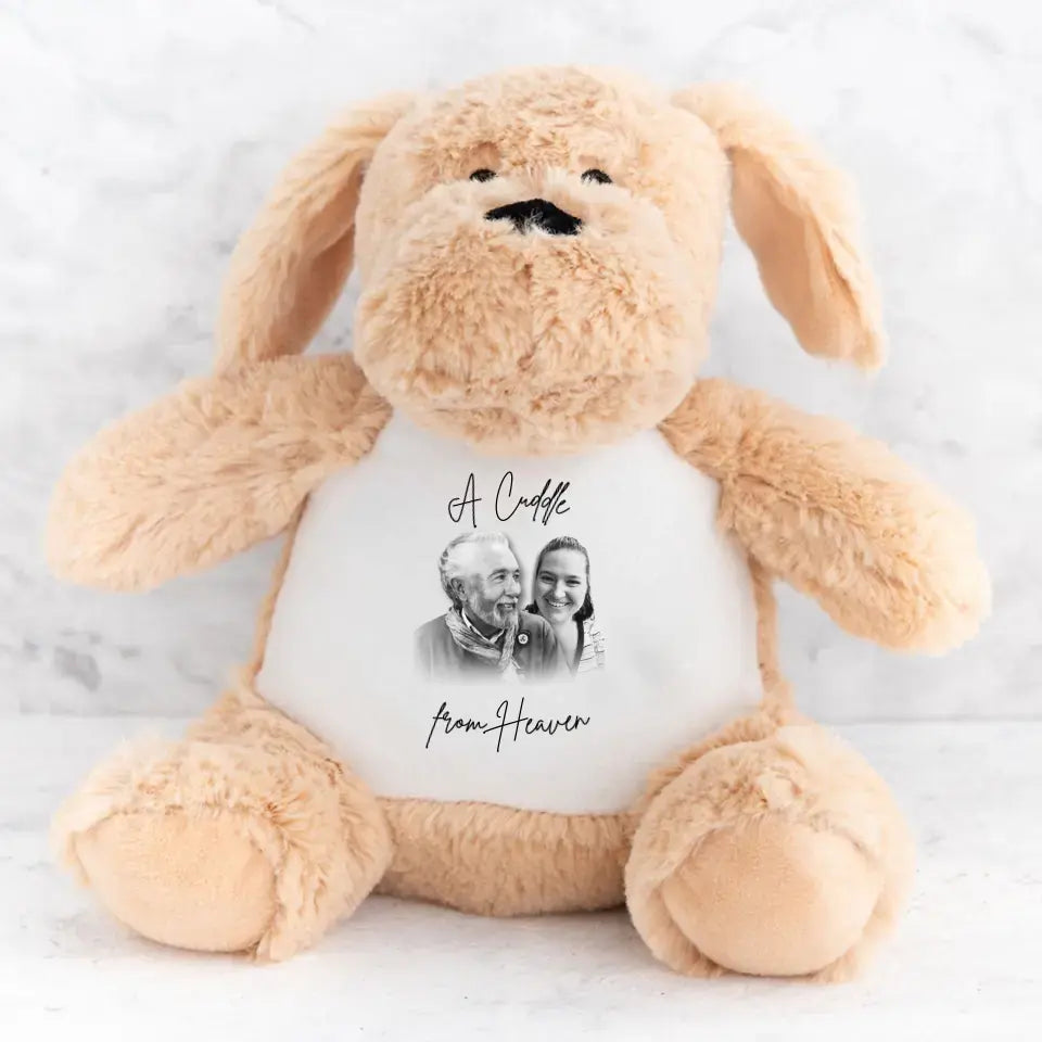 Personalised Cuddle Bear | A Heavenly Hug - Commemorate a Loved One