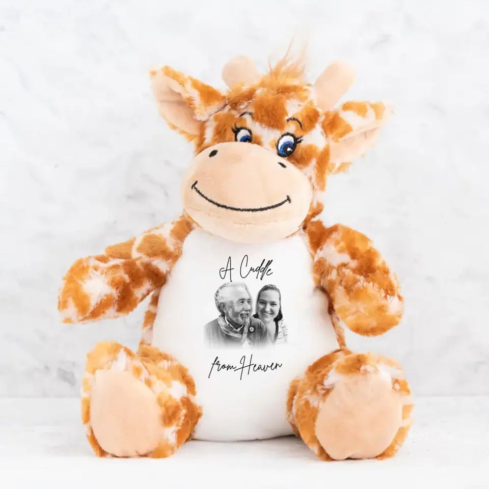 Personalised Cuddle Bear | A Heavenly Hug - Commemorate a Loved One