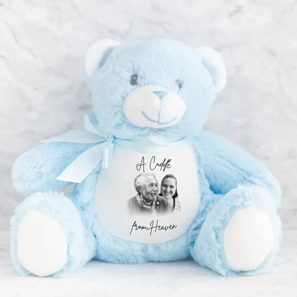 Personalised Cuddle Bear | A Heavenly Hug - Commemorate a Loved One