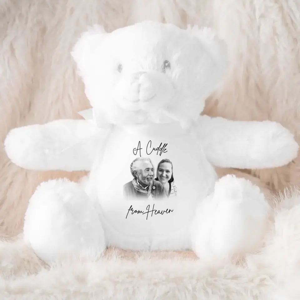 Personalised Cuddle Bear | A Heavenly Hug - Commemorate a Loved One