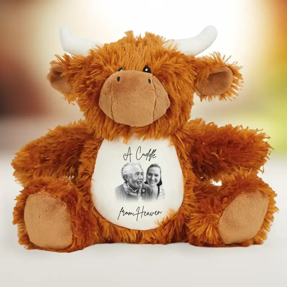 Personalised Cuddle Bear | A Heavenly Hug - Commemorate a Loved One