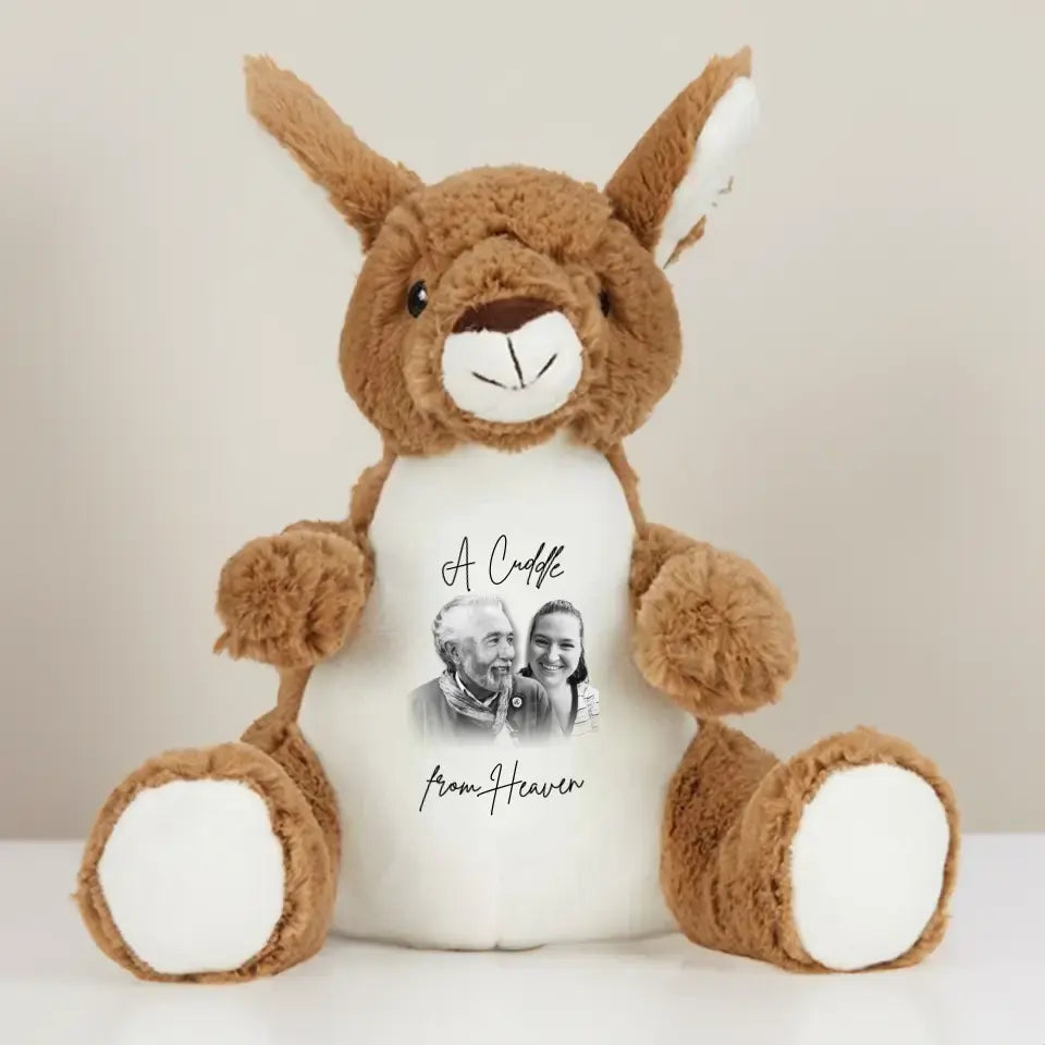 Personalised Cuddle Bear | A Heavenly Hug - Commemorate a Loved One