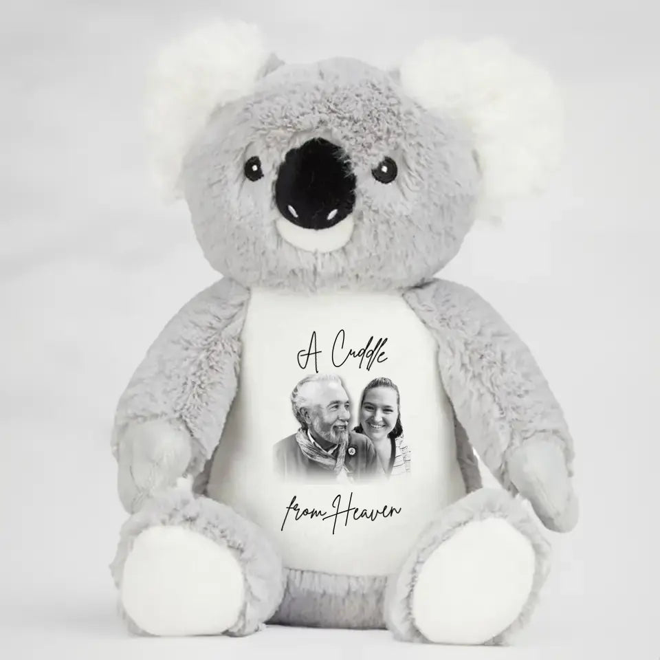 Personalised Cuddle Bear | A Heavenly Hug - Commemorate a Loved One