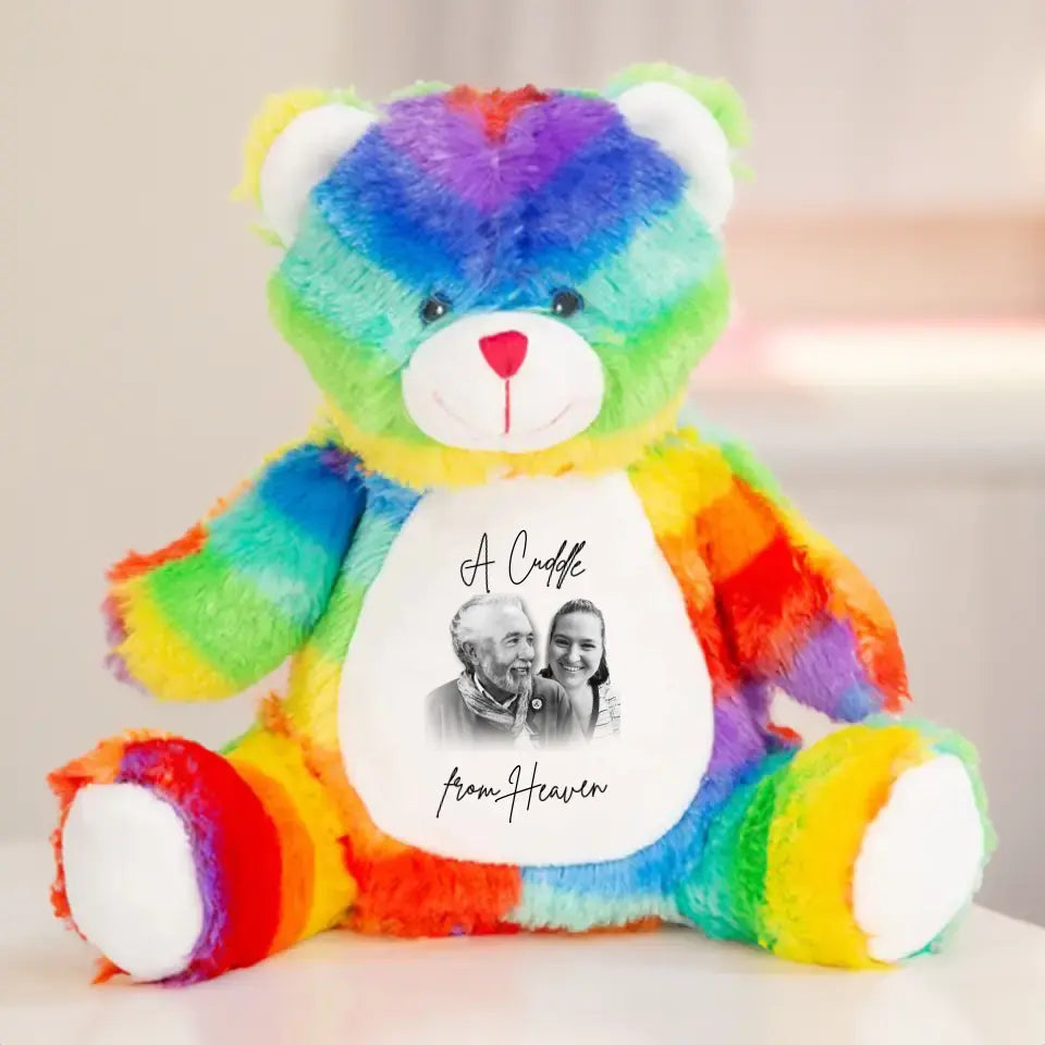 Personalised Cuddle Bear | A Heavenly Hug - Commemorate a Loved One